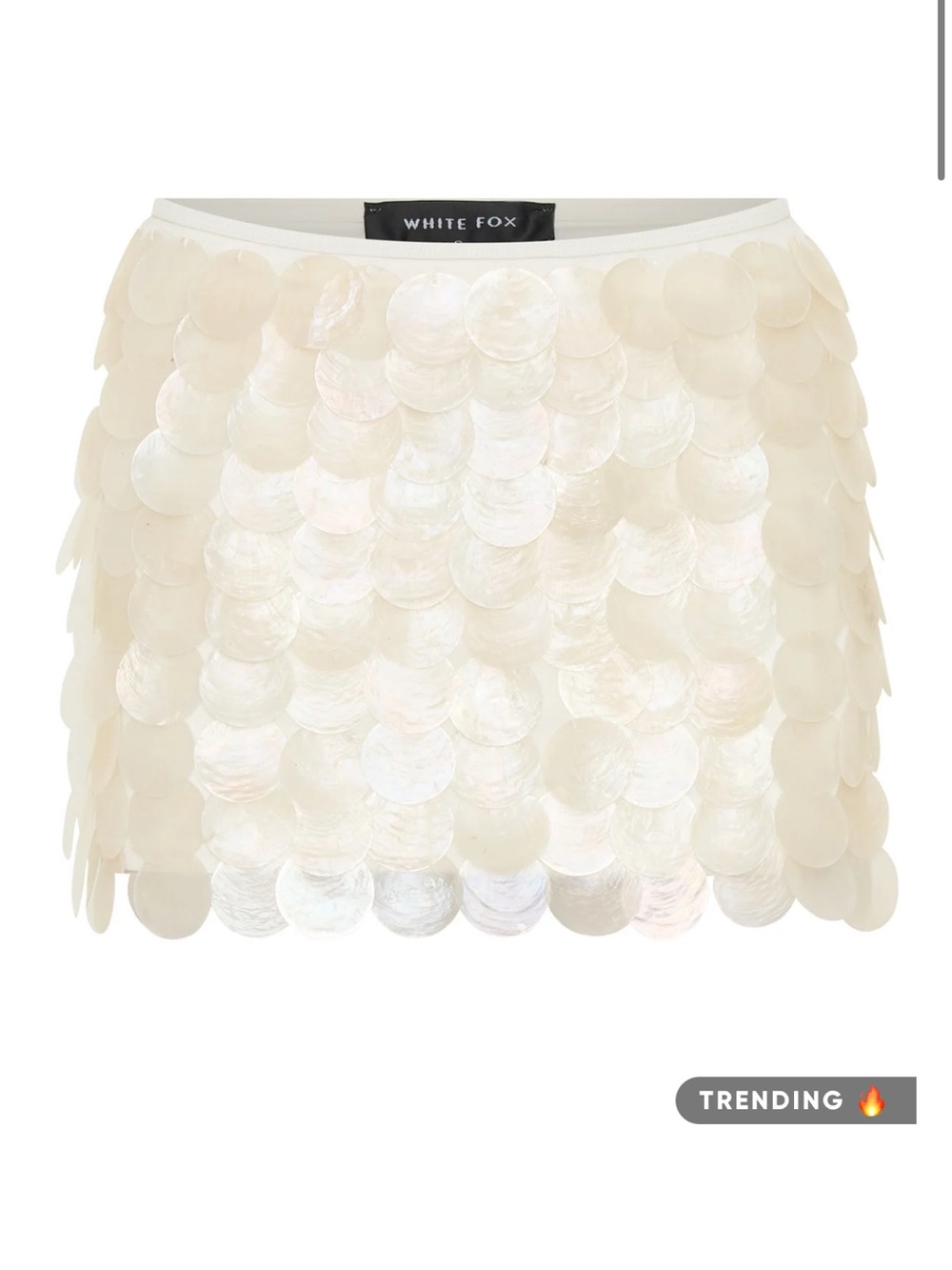 WHITE FOX Aura Shell Mini Skirt